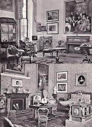 Queen Victoria's Bedroom Nursery 2x Old Real Photo Postcard s