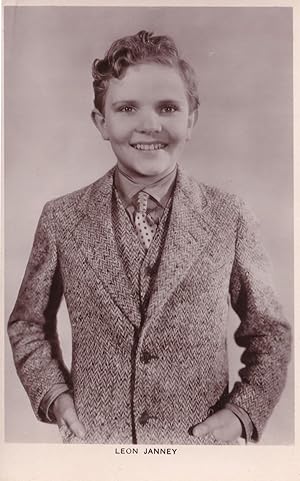 Leon Janney Child Film Star Picturegoer Real Photo Postcard