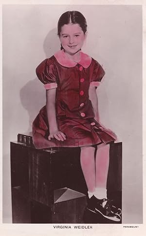 Virginia Weidler Child Film Star Picturegoer Real Photo Postcard