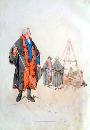 Wardmote Inquest (Weights and Measures 1805). Aquatint from the Costume of Gt Britain. 1805. 19th...