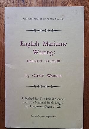 English maritime writing: Hakluyt to Cook