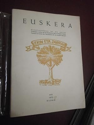 Euskera. Travaux & actes de l'académie de la langue basque