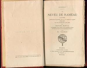 Le Neveu de Rameau. Satyre publiée pour la première fois sur le manuscrit original autographe