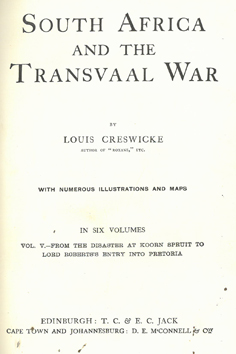 South Africa and the Transvaal War in Six Volumes Complete Set