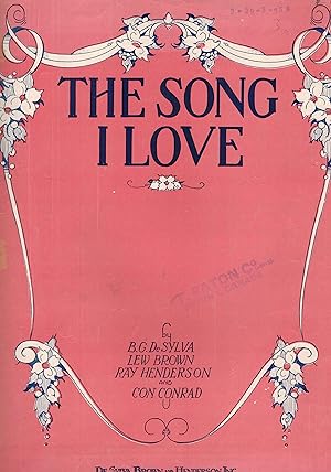 The Song I love - Vintage Sheet Music