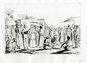 Antique Print-INHABITANTS-RICH-POOR-INDIA-PL.LXI.-Ferrario-Biasioli-c.1827