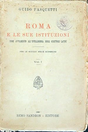 Roma e le sue istituzioni vol. 1