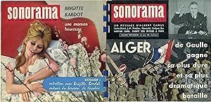 "SONORAMA N° 16 / Février 1960" / Avec les voix du Général DE GAULLE, Brigitte BARDOT, Albert CAM...