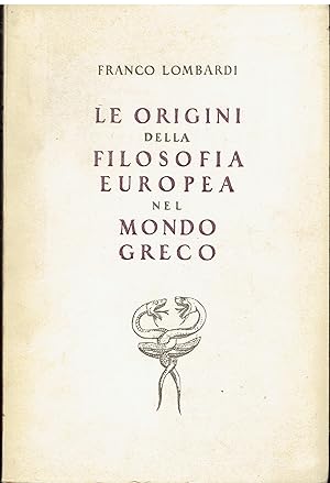 Le origini della filosofia europea nel mondo greco
