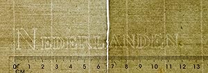 2 blank sheets of laid paper with watermark Nederl and E on the left hand bottom corner on one sh...
