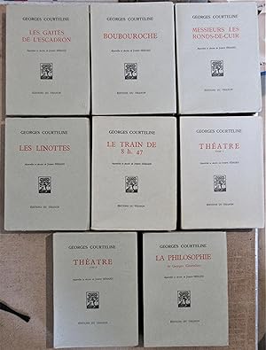 Oeuvres Complètes Illustrées de Georges Courteline [Complet des 8 Volumes] : Aquarelles et dessin...