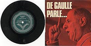 "DE GAULLE PARLE" Discours de guerre 1939-1945 / EP 17cm 33 tours original français / GUILDE INTE...