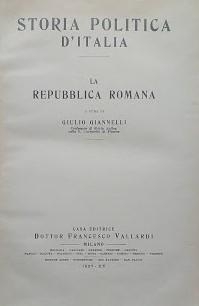 Storia Politica d'Italia: la Repubblica Romana