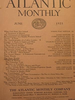 The Atlantic Monhly, June 1923