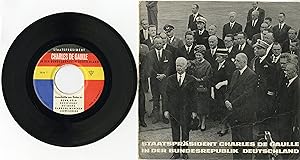 "CHARLES DE GAULLE" In der Bundesrepublik Deutschland 1962 / EP 33 tours 17cm original allemand /...