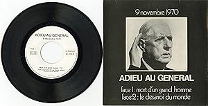 "ADIEU AU GÉNÉRAL DE GAULLE" 9 Novembre 1970 / Mort d'un grand homme / Le désarroi du monde (Text...