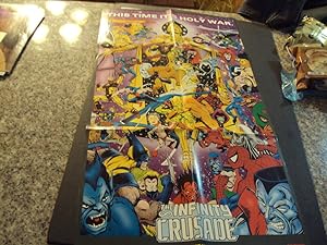 Vintage Marvel Comics The Infinity War Poster 30 X 17 NM