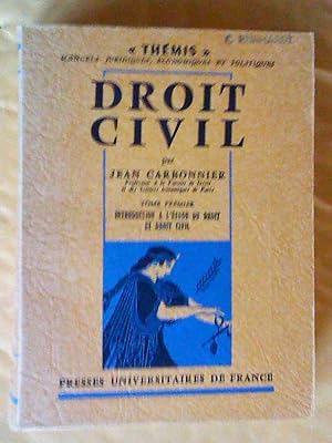 Droit civil, tome premier, sixième édition refondue