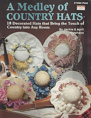 A Medley of Country Hats - 18 Decorated Hats (#7864)