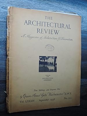 The Architectural Review Magazine Vol. LXXXIV No. 502 September 1938