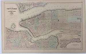 Map of New York and Adjacent Cities; Recto: State of New Jersey