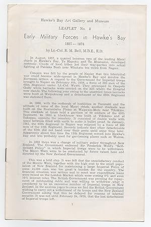 Early Military Forces in Hawke's Bay 1857-1874