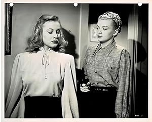 A VINTAGE PUBLICITY PHOTOGRAPH of Hollywood Actress ANNE JEFFREYS & MYRNA DELL in a scene from RK...