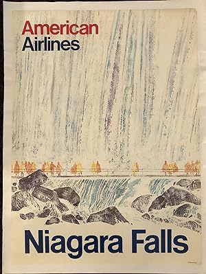 NIAGARA FALLS. American Airlines. 1968. (Original Vintage Travel Poster)