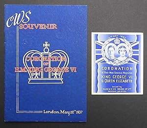 CWS Souvenir - Coronation of HM King George VI - London May 12th 1937 + Kleen-e-ze Brush Co Coron...