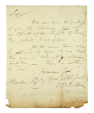 ALS to an unidentified correspondent