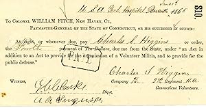 2 Civil War Documents: Pay order & Descriptive List of Deserters