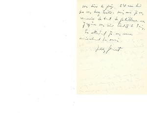 Jean Genet Autograph Letter Signed about his Most Famous work "Our Lady of the Flowers"