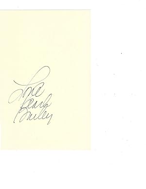 Pearl Bailey Signature