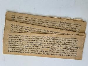 Attractive Tibetan Buddhist Manuscript Sutra 18th-19th Century