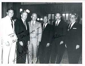 Apollo 11 Signed Photo by all three taken on their first evening out of quarantine After their Re...
