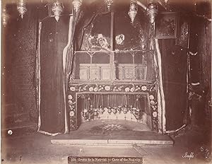 Early Photograph of Cave of the Nativity - circa 1880 by Bonfils