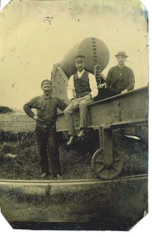 Tintype of a Civil War Rodman Cannon