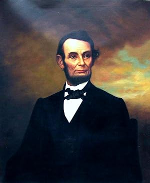 Hand Painted Oil Painting of Abraham Lincoln