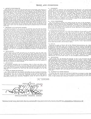 Actor Alan Thicke Document Signed