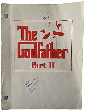 The Godfather Part II - Original Movie Script Screenplay 1973