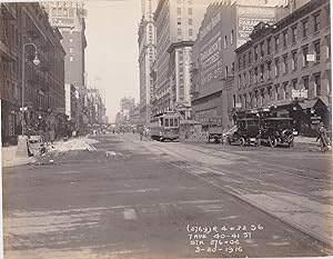 Black and White Vintage Photo of New York City , 1916