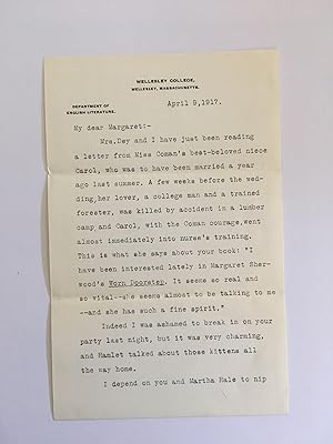 Katherine Lee Bates Typed Letter Signed by Activist & Author of "America the Beautiful" Asking Fr...