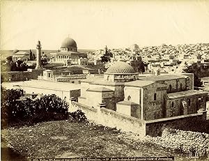 Jerusalem Palestine, c.1880's Original albumen Photograph by Bonfils