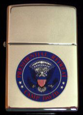 PRESIDENTIAL CHROME ZIPPO CIGAR LIGHTER WITH Large Presidential eagle SEAL