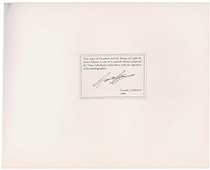 Ansel Adams Signed Yosemite Book