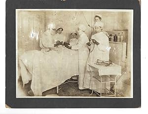 Woman Surgeon and Medical Team Perform Operation circa 1920