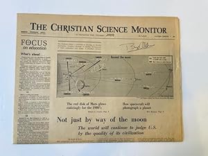 Signed Historic Apollo 11 Newspaper