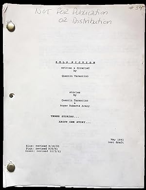 Extremely Rare Production Movie Script of Tarantino's Pulp Fiction, One of the Most Important Fil...