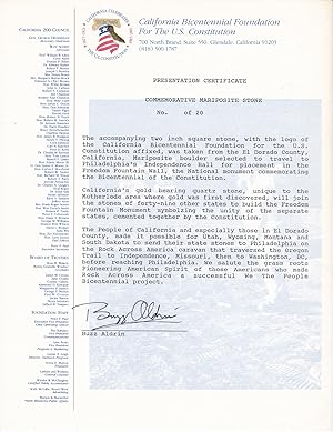 Buzz Aldrin Letter Signed