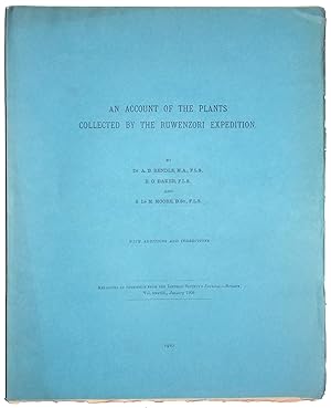 'An Account of the Plants collected by the Ruwenzori Expedition.' Reprinted by Permission from Th...